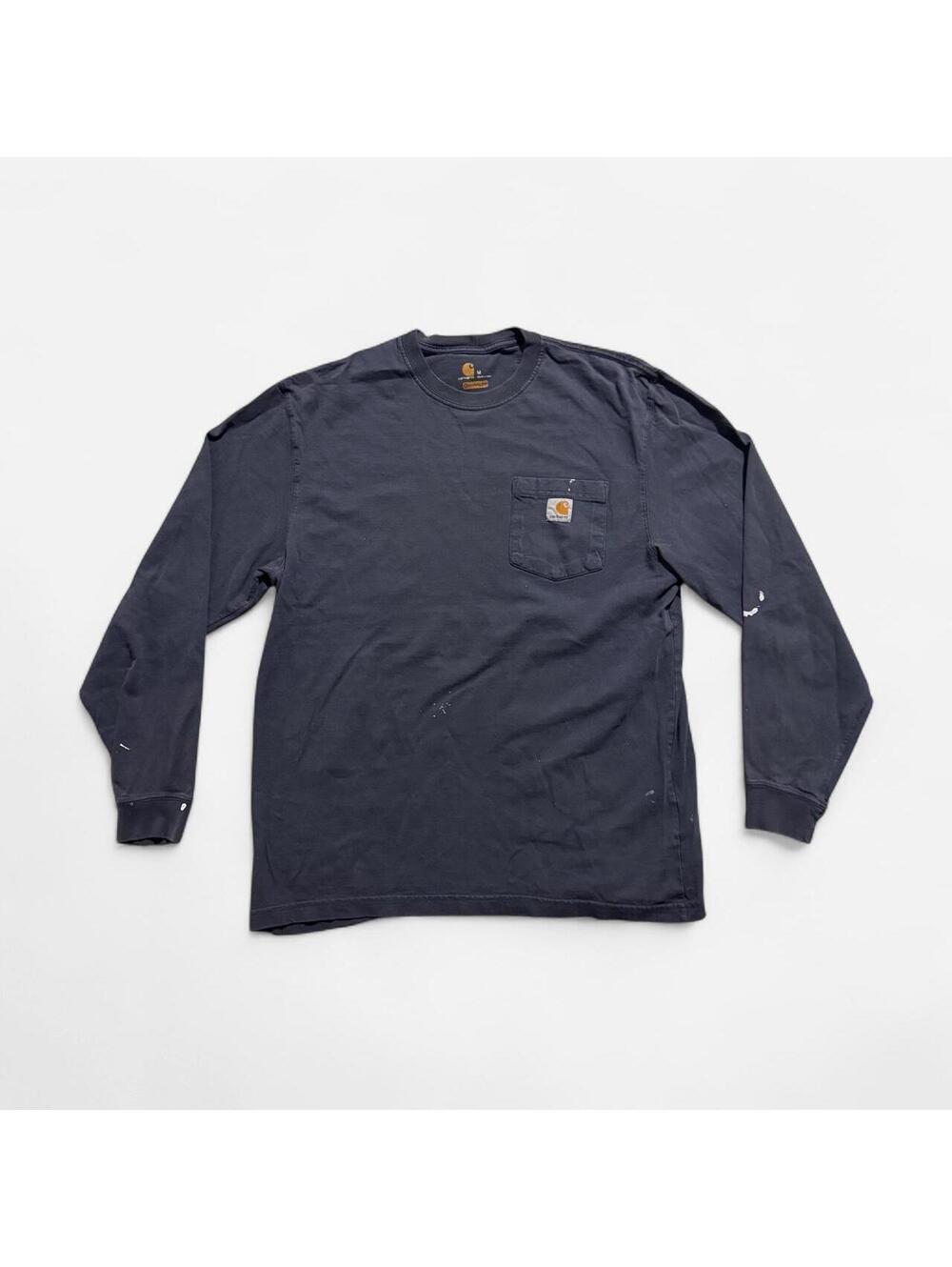 Carhartt Men's Navy and Grey Tshirt